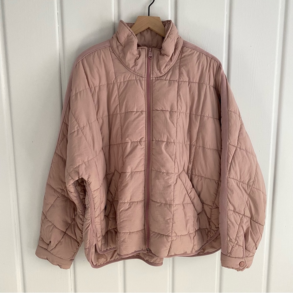 ‼️SOLD‼️FP Movement Pippa Packable Puffer Jacket Mauve Swoon Size XL - Picture 1 of 8